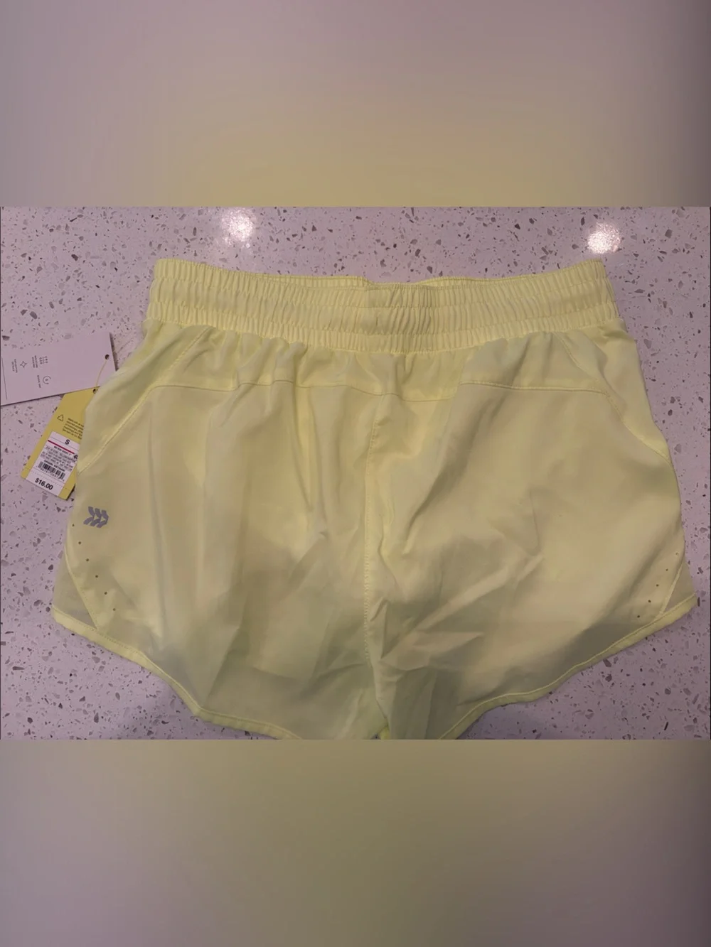 all in motion Neon Yellow Women’s Athletic Shorts - Picture 3 of 5